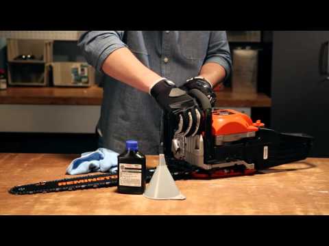 How to Add Bar and Chain Oil to Your Gas Chainsaw