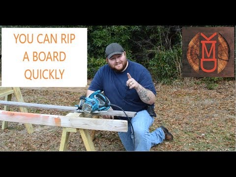HOW TO RIP A BOARD QUICKLY WITH JUST YOUR CIRCULAR SAW