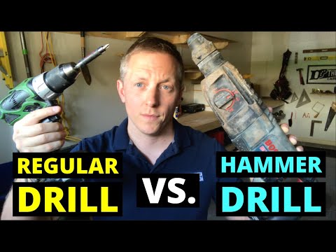 HAMMER DRILL VS. REGULAR DRILL--What's The Difference?!! (Do You NEED a Hammer Drill?!)