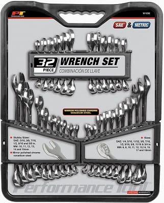 Performance Tool W1099 SAE and Metric Wrench Set